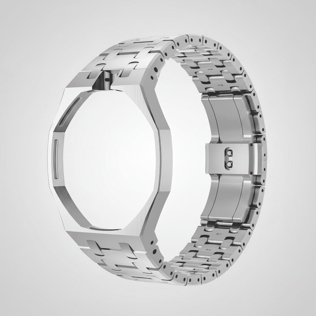 316 Stainless Steel Case Band Mod Kit Compatible with Swatch Royal Pop for Men Women Watches Replacement